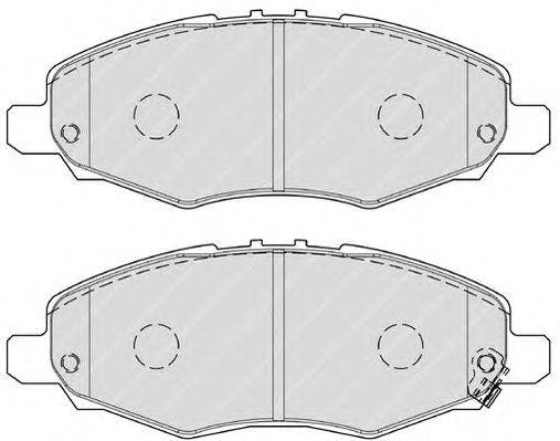 Комплект тормозных колодок, дисковый тормоз FERODO FDB1836