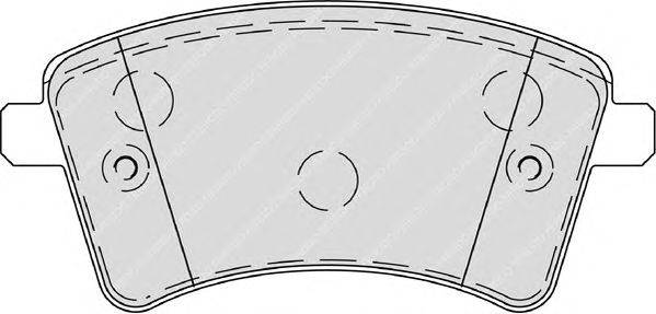 Комплект тормозных колодок, дисковый тормоз FERODO FDB4256