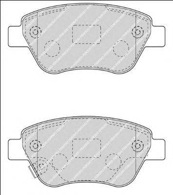 Комплект тормозных колодок, дисковый тормоз FERODO FDB4486