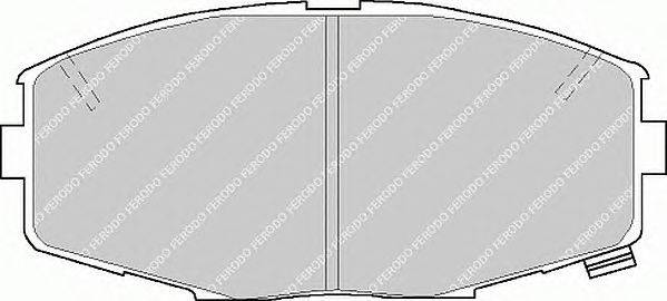 Комплект тормозных колодок, дисковый тормоз FERODO 21187