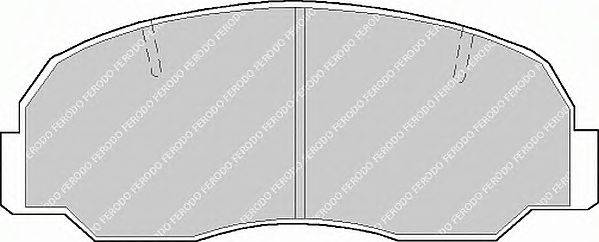 Комплект тормозных колодок, дисковый тормоз NIPPARTS 3606001