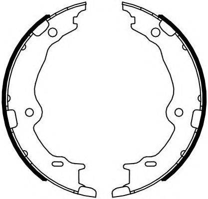 Комплект тормозных колодок, стояночная тормозная система FERODO FSB4123