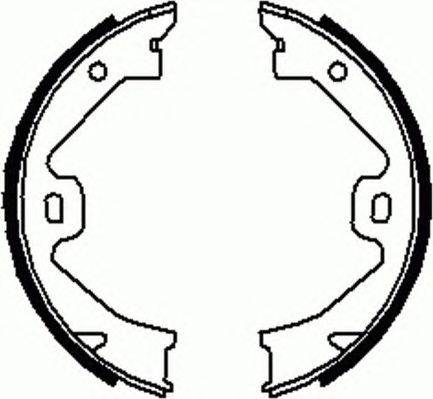 Комплект тормозных колодок, стояночная тормозная система FERODO FSB633