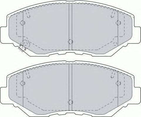 Комплект тормозных колодок, дисковый тормоз FERODO FSL1658
