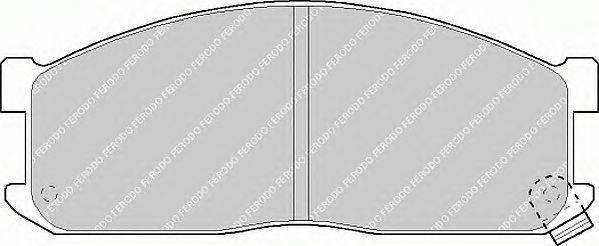 Комплект тормозных колодок, дисковый тормоз FERODO 20002