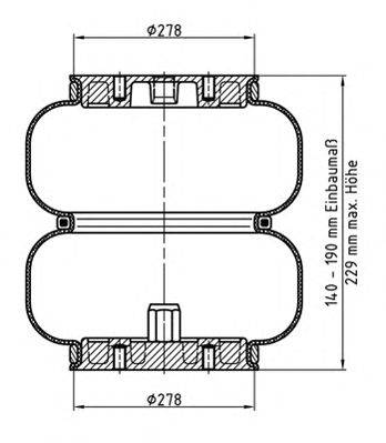 Кожух пневматической рессоры HENDRICKSON 5079