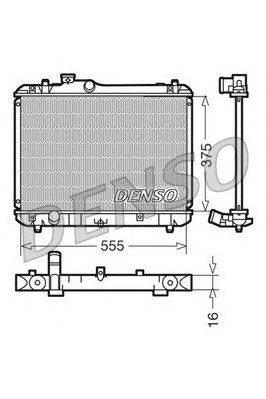 Радиатор, охлаждение двигателя DENSO DRM47008