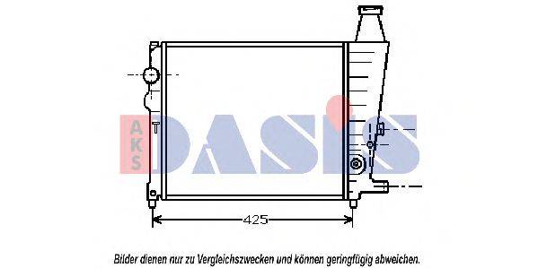 Радиатор, охлаждение двигателя AKS DASIS 1500701