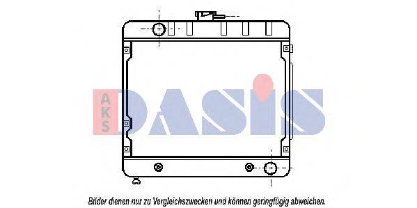 Радиатор, охлаждение двигателя AKS DASIS 51411