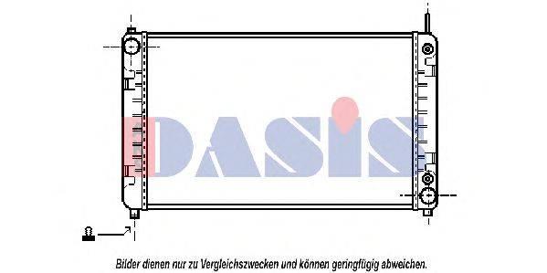 Радиатор, охлаждение двигателя AKS DASIS 132330N