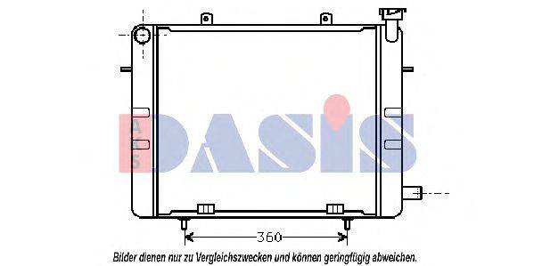 Радиатор, охлаждение двигателя AKS DASIS 13148