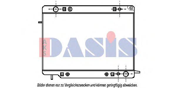 Радиатор, охлаждение двигателя AKS DASIS 13082