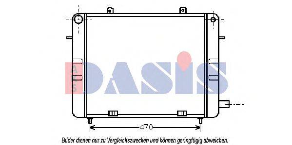 Радиатор, охлаждение двигателя AKS DASIS OL2099