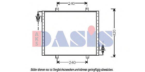 Конденсатор, кондиционер AKS DASIS 922314