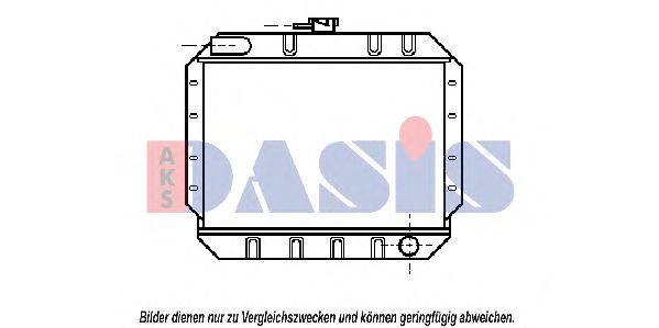 Радиатор, охлаждение двигателя AKS DASIS 250180N