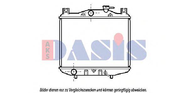 Радиатор, охлаждение двигателя AKS DASIS 350080N