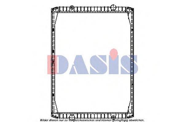 Радиатор, охлаждение двигателя AKS DASIS 390250N