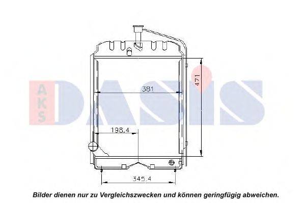 Радиатор, охлаждение двигателя AKS DASIS 440009N