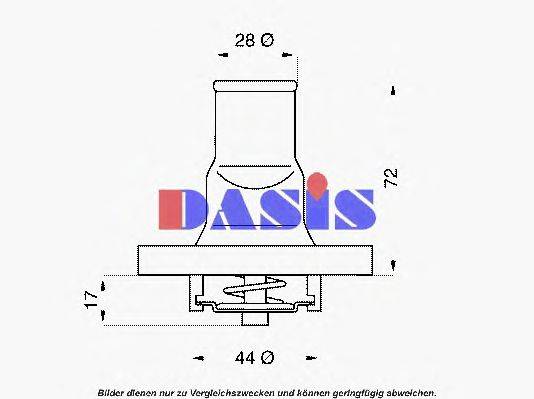 Термостат, охлаждающая жидкость AKS DASIS 310587D