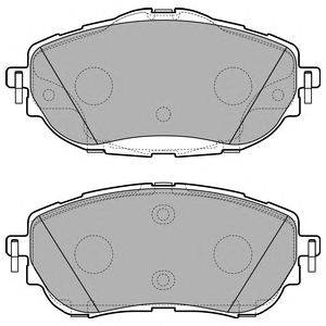 Комплект тормозных колодок, дисковый тормоз DELPHI LP2691
