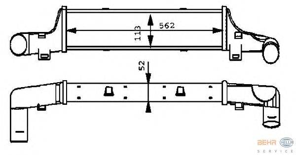 Интеркулер HELLA 8ML376723151