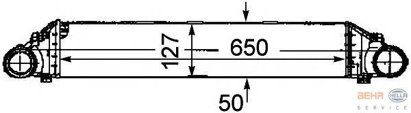 Интеркулер HELLA 8ML 376 746-331