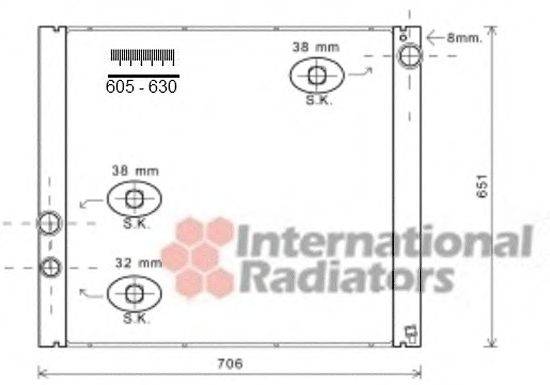 Радиатор, охлаждение двигателя SCHLIECKMANN 60022207