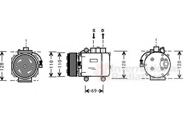 Компрессор, кондиционер SCHLIECKMANN 6018K045