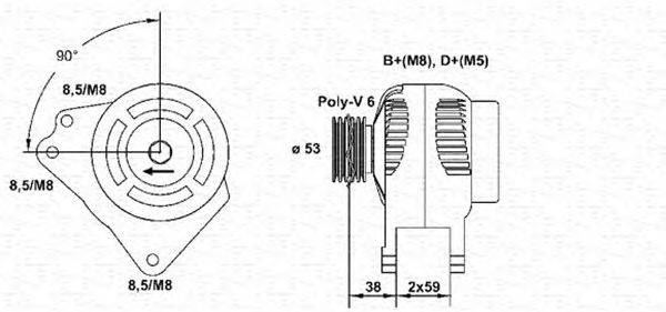 Генератор MAGNETI MARELLI 943354136010