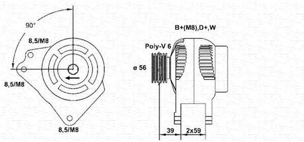 Генератор MAGNETI MARELLI 943356947010