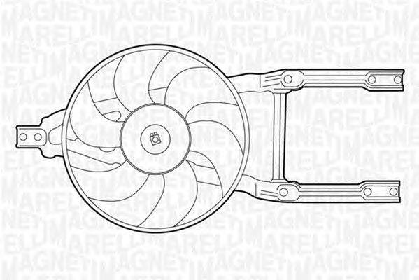 Вентилятор, охлаждение двигателя MAGNETI MARELLI 069422204010