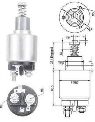 Тяговое реле, стартер MAGNETI MARELLI 940113050129