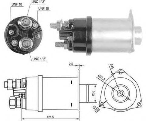 Тяговое реле, стартер MAGNETI MARELLI 940113050516