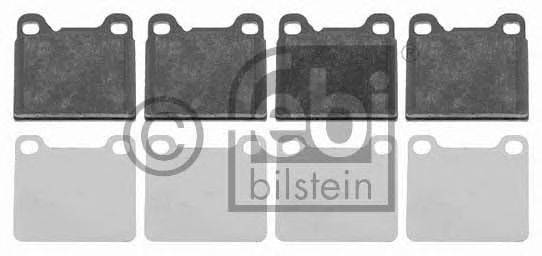 Комплект тормозных колодок, дисковый тормоз FEBI BILSTEIN 16231