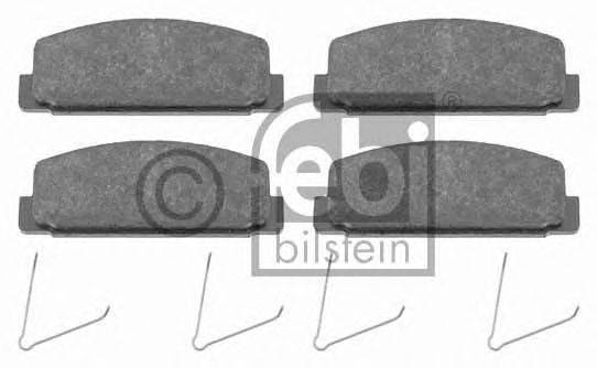 Комплект тормозных колодок, дисковый тормоз FEBI BILSTEIN 16500