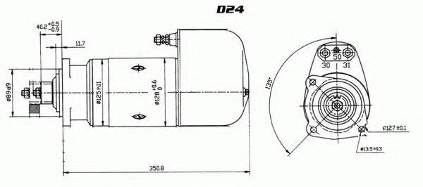 Стартер EFEL 22753