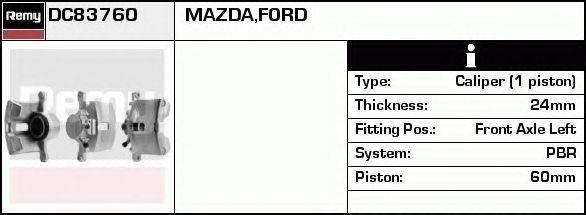 Тормозной суппорт DELCO REMY DC83760