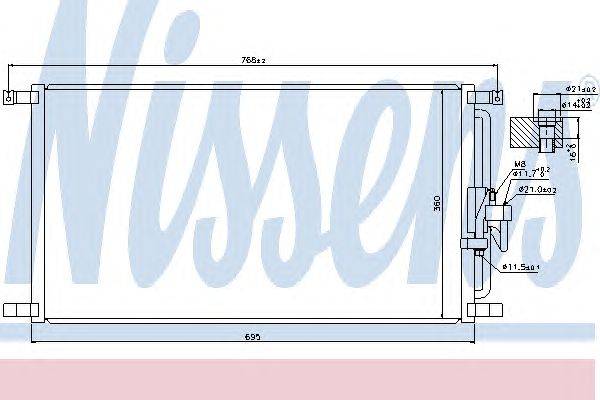 Конденсатор, кондиционер NISSENS 940104