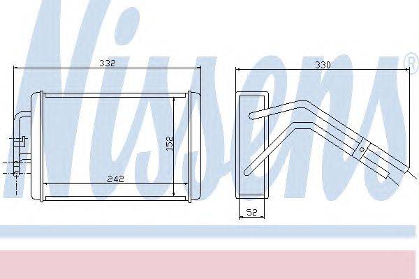 Теплообменник, отопление салона NISSENS 71741