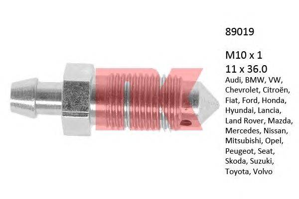Болт воздушного клапана / вентиль NK 89019