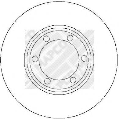 Тормозной диск MAPCO 15251