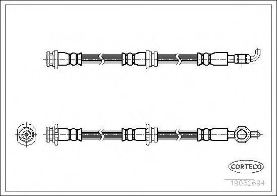 Тормозной шланг CORTECO 19032694