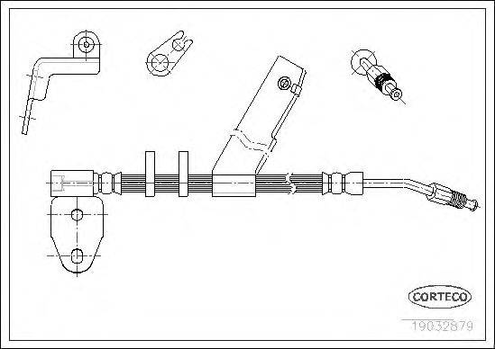 Тормозной шланг CORTECO 19032879