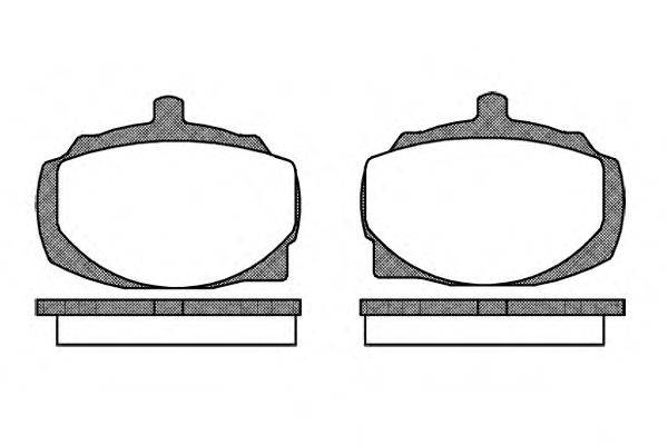 Комплект тормозных колодок, дисковый тормоз ROADHOUSE 2049.10