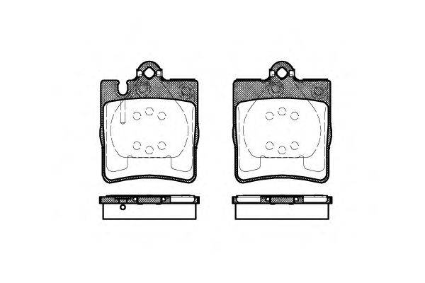 Комплект тормозных колодок, дисковый тормоз ROADHOUSE 270910