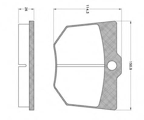 Комплект тормозных колодок, дисковый тормоз ROADHOUSE JSX 2910.16