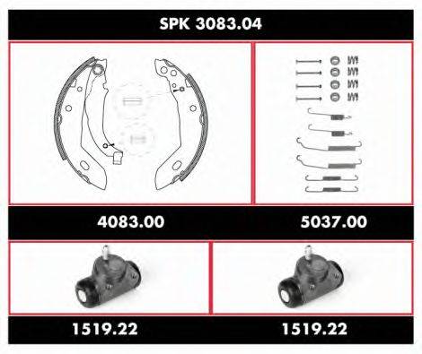 Комплект тормозов, барабанный тормозной механизм ROADHOUSE SPK 3083.04