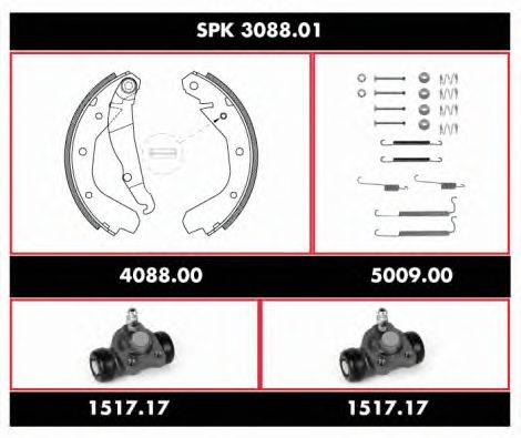 Комплект тормозов, барабанный тормозной механизм ROADHOUSE SPK 3088.01