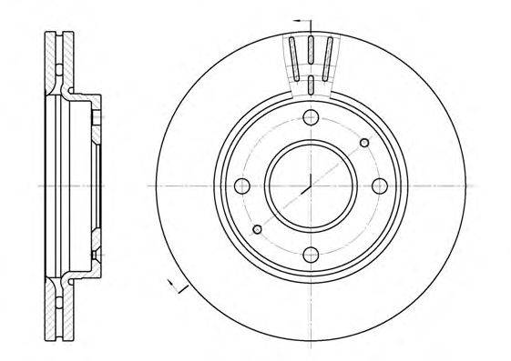 Тормозной диск A.P. 25095