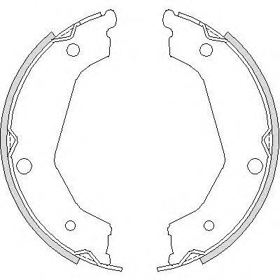 Комплект тормозных колодок, стояночная тормозная система REMSA 4732.00